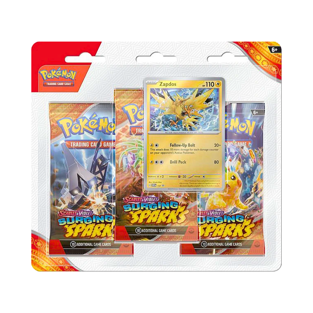 SURGING SPARKS 3-Pack Blister Zapdos