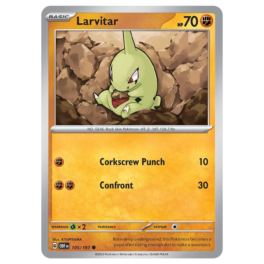 Larvitar 105/197 - Reverse Holo