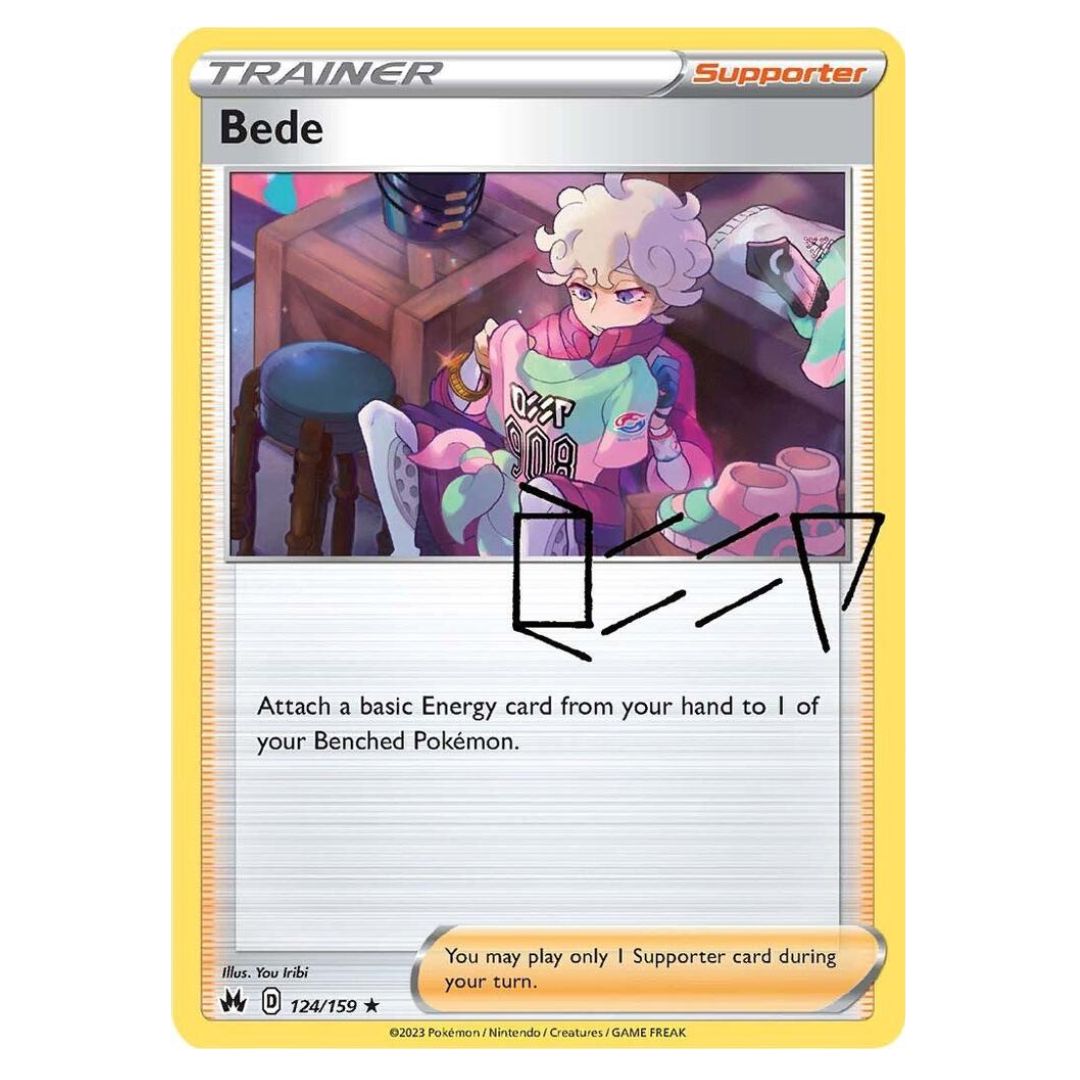 bede pokemon card Pokémon TCG Bede - 124/159 - Holo