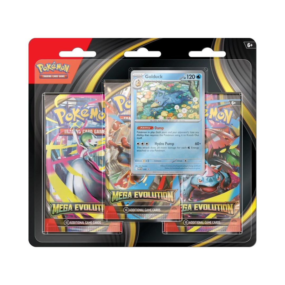Mega Evolution 3-Pack Blister Golduck