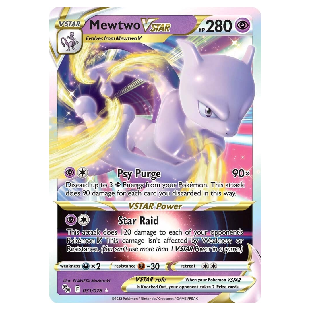 Pokémon TCG Mewtwo VSTAR 031/078 - Pokémon Go Singles – PokeJotta