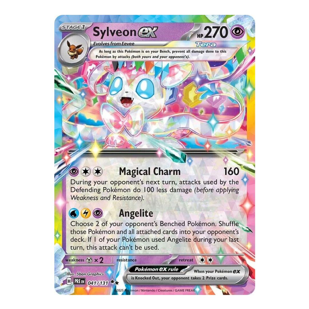 shiny sylveon pokemon card Sylveon ex - 041/131
