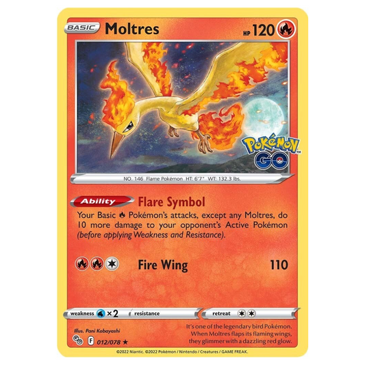 Moltres - 012/078 - Holo