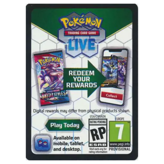 Pokémon Live Code Card - Silver Tempest (Booster)