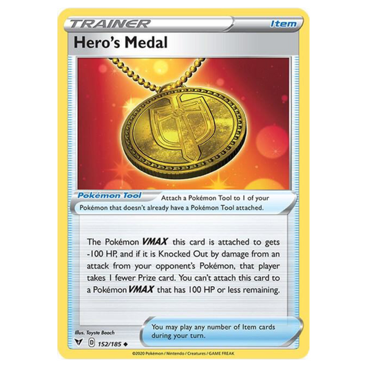 Hero's Medal - 152/185 - Reverse Holo