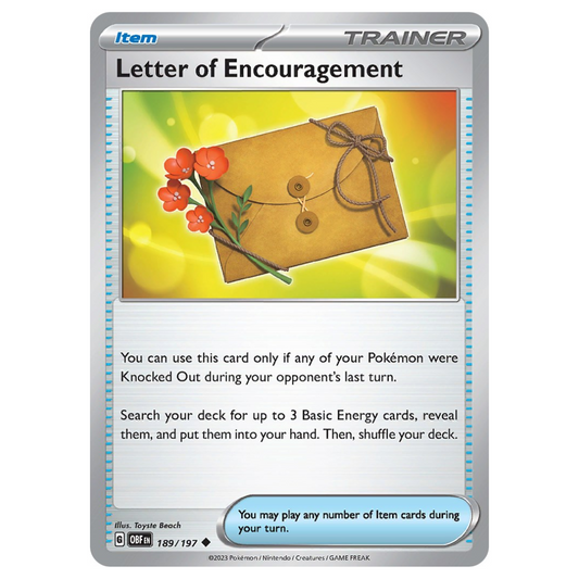 Letter of Encouragement - 189/197