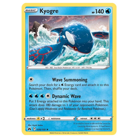 Kyogre - 036/159 - Holo