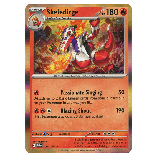 Skeledirge - 038/198 - Reverse Holo