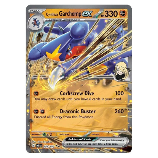 Cynthia's Garchomp ex - 104/182