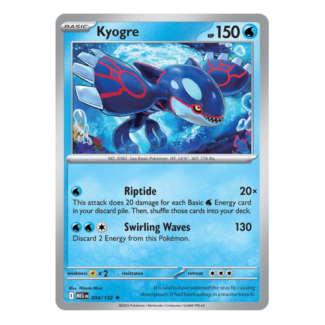 Kyogre - 034/132 - Holo