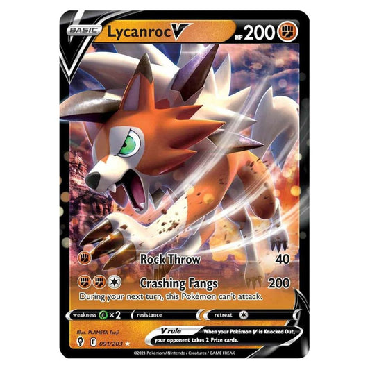 lycanroc-v-091-203-evolving-skies