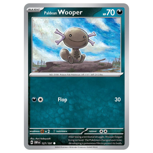 Paldean Wooper - 127/197 - Reverse Holo