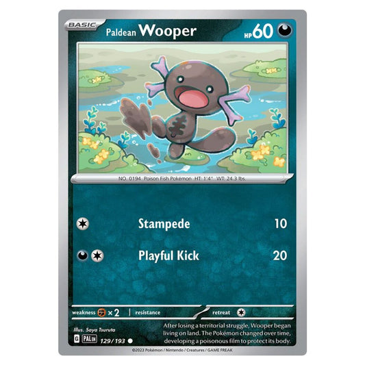Paldean Wooper - 129/193 - Reverse Holo